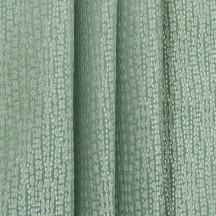 Swatches | Whispering Leaves - Sea Foam Vertical Fold | Curtain Avenue