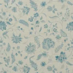 Blooming Spring - Linen Blue Fabric Swatch