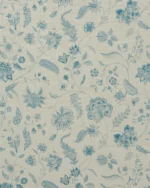 Blooming Spring - Linen Blue Custom Curtains - Image 3