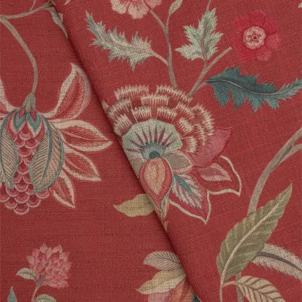 Roman Shades | Blooming Spring Red Apple - Red Apple - Cross Fold | Curtain Avenue