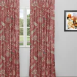 Blooming Spring - Red Apple Custom Curtains