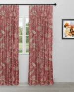 Curtains | Blooming Spring Red Apple - Red Apple - Curtain | Curtain Avenue
