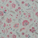 Blooming Spring - Rosy Aqua Fabric Swatch