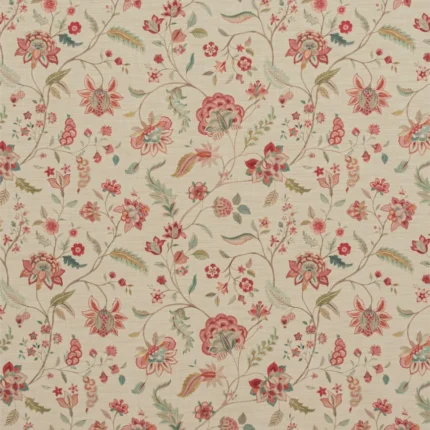 Roman Shades | Blooming Spring - Tangerine Red - Regular | Curtain Avenue
