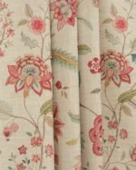 Blooming Spring - Tangerine Red Custom Curtains - Image 4