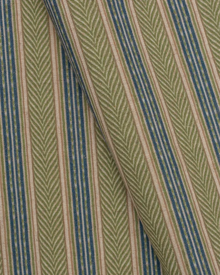 Boardwalk Stripe - Emerald Green Custom Curtains - Image 2