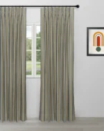 Boardwalk Stripe - Emerald Green Custom Curtains