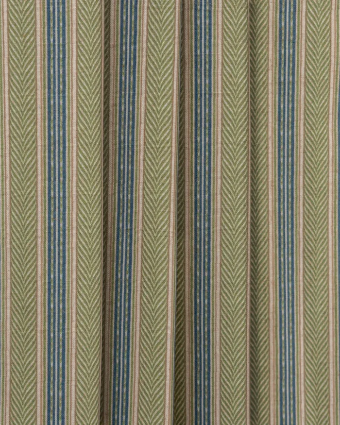 Boardwalk Stripe - Emerald Green Custom Curtains - Image 4