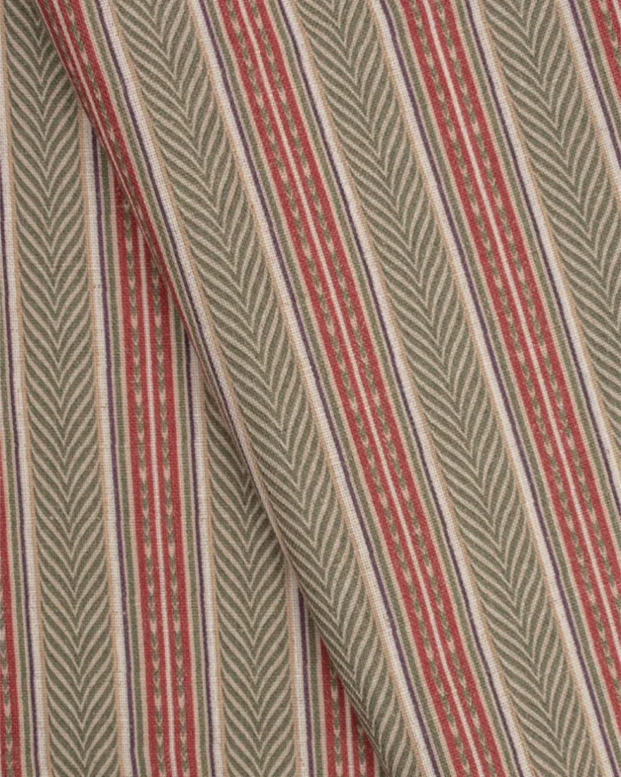 Boardwalk Stripe - Rusty Clay Fabric Swatch - Image 2