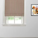 Boardwalk Stripe - Rusty Clay  Roman Shades