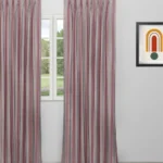 Boardwalk Stripe - Burgundy Custom Curtains