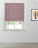 Boardwalk Stripe - Burgundy  Roman Shades