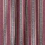 Boardwalk Stripe - Burgundy  Ripple Fold Drapes