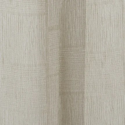 Curtains | Buffalo Striped Semi Sheer - Sand - Folded | Curtain Avenue