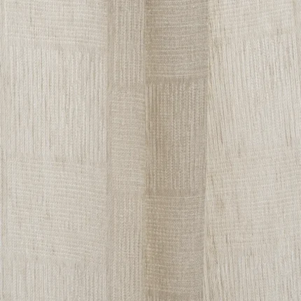 Curtains | Buffalo Striped Sheer - Beige - Folded | Curtain Avenue
