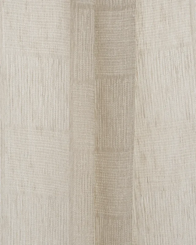 Curtains | Buffalo Striped Sheer - Beige - Folded | Curtain Avenue
