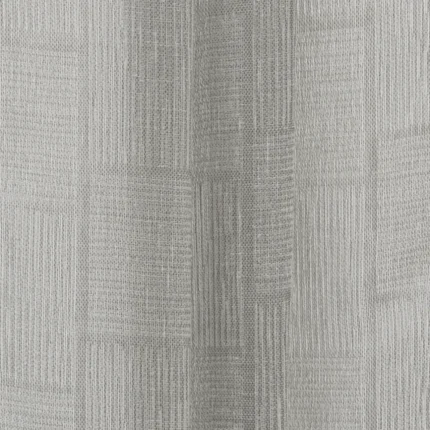 Curtains | Buffalo Striped Sheer - Gray - Folded | Curtain Avenue