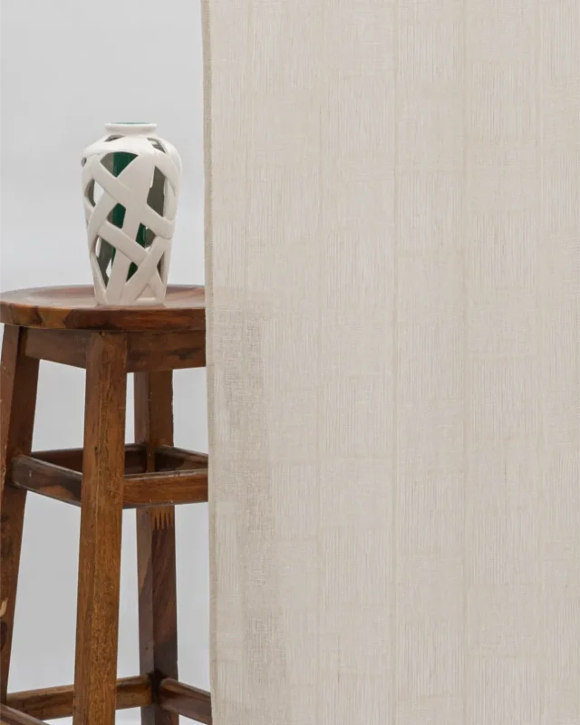 Curtains | Buffalo Striped Sheer - Oatmeal - Curtain | Curtain Avenue
