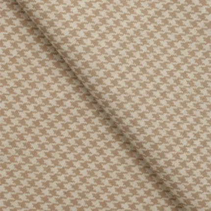 Swatches | Classic Houndstooth - Camel- Folded | Curtain Avenue