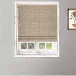 Classic Houndstooth - Camel Roman Shades