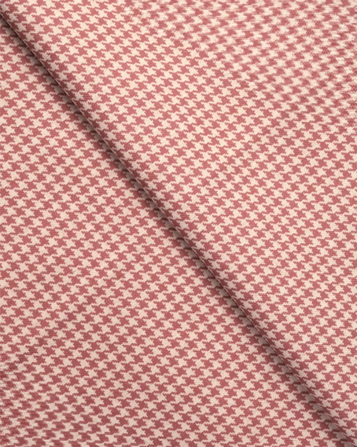 Classic Houndstooth - Rose Custom Curtains - Image 2