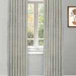 Classic Houndstooth - Teal/ Green Ripple Fold Drapes