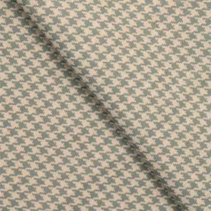 Swatches | Classic Houndstooth - Teal Green - Folded | Curtain Avenue