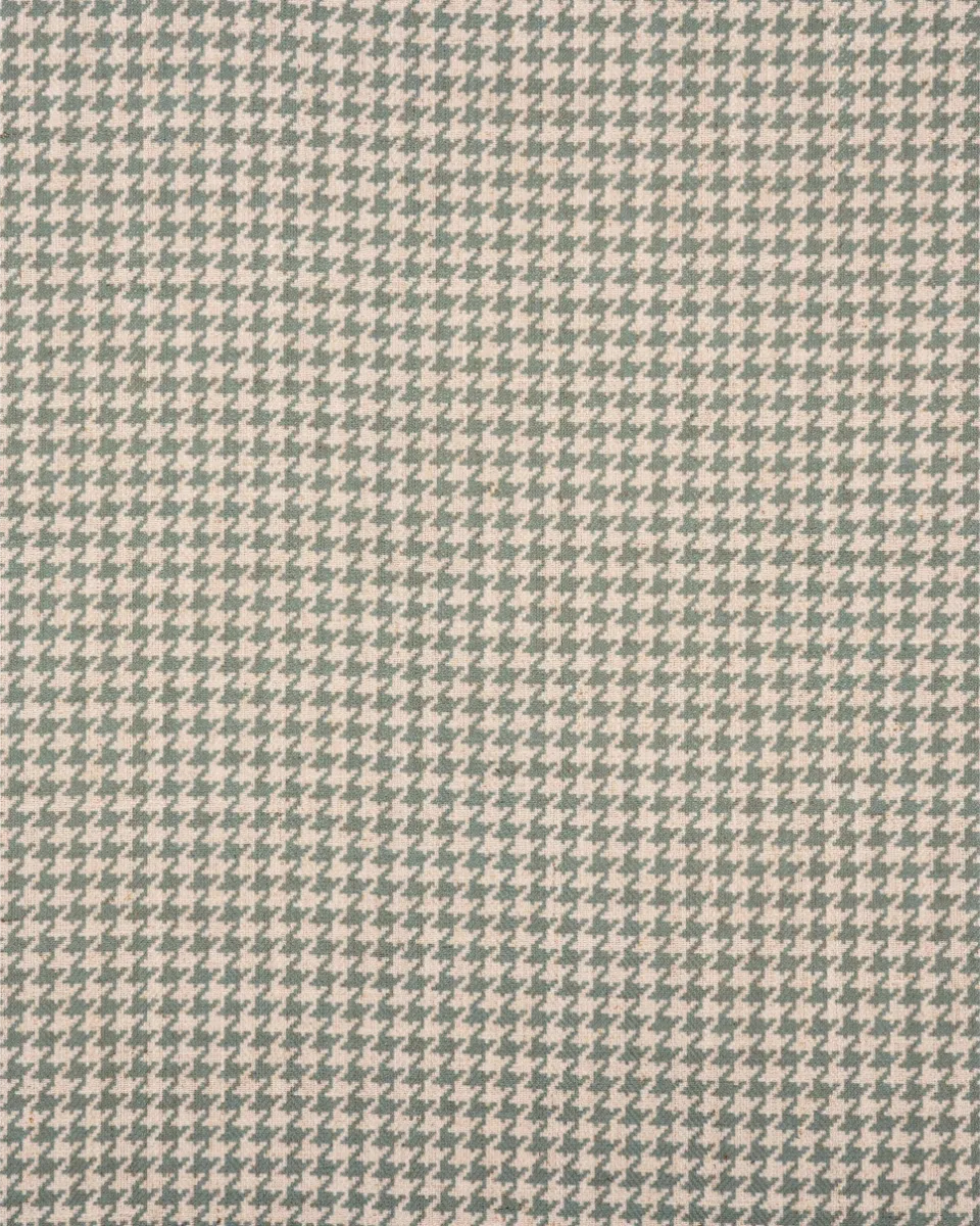 Classic Houndstooth - Teal Green - Regular Classic Houndstooth - Teal/ Green Fabric Swatch - Image 1