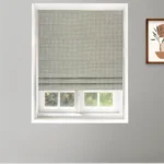 Classic Houndstooth - Teal/ Green Roman Shades