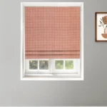 Classic Houndstooth - Tuscan Red Roman Shades