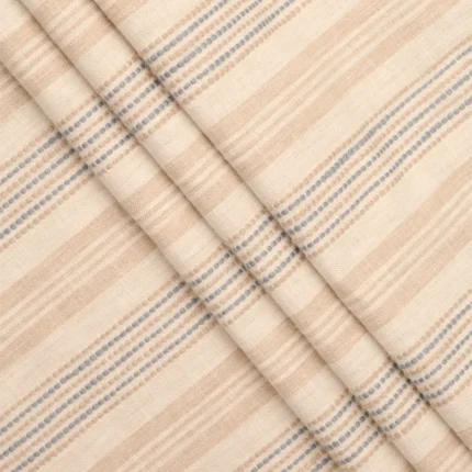 Swatches | Coastal Stripes - Sky Folded Shot | Curtain Avenue