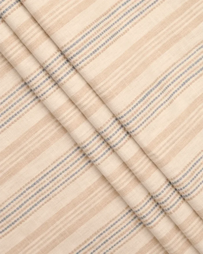 Coastal Stripes - Sky Custom Curtains - Image 2