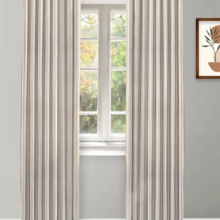 Curtains | Coastal Stripes - Smoke Curtain Shot | Curtain Avenue