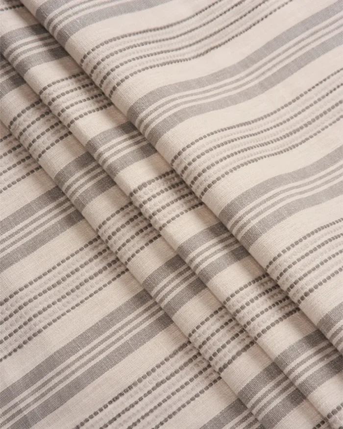 Coastal Stripes - Smoke Roman Shades - Image 2