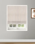 Coastal Stripes - Smoke Roman Shades