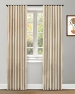 Coastal Stripes - Taupe Custom Curtains