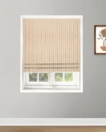 Coastal Stripes - Taupe Roman Shades