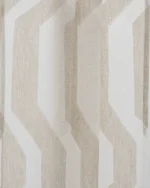 Cosmo Striped Semi Sheer Fabric Swatch- Beige