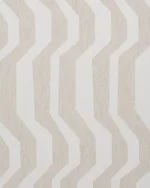 Cosmo Striped Semi Sheer Fabric Swatch- Beige - Image 2