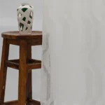 Cosmo Striped Semi Sheer Ripple Fold Curtains- Dove