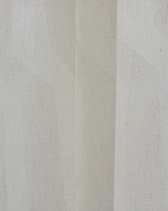 Curtains | Cosmo Striped Semi Sheer - Dove - Folded | Curtain Avenue