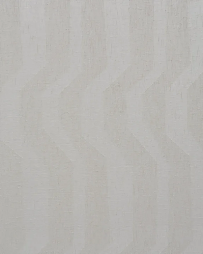 Cosmo Striped Sheer Roman Shades - Dove - Image 2