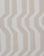 Cosmo Striped Semi Sheer Roman Shades - Sand - Image 2