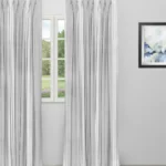 Country Stripes - Broad Gray Custom Curtains