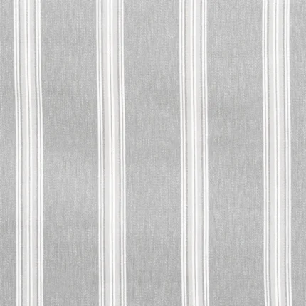 Roman Shades | Country Stripes - Broad Gray Regular Shot. | Curtain Avenue