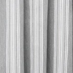 Country Stripes - Broad Gray Ripple Fold Drapes