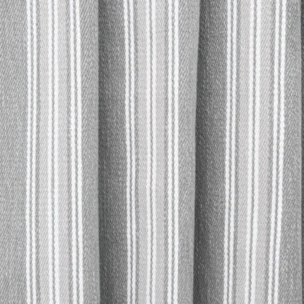 Roman Shades | Country Stripes - Broad Gray Vertical Shot | Curtain Avenue