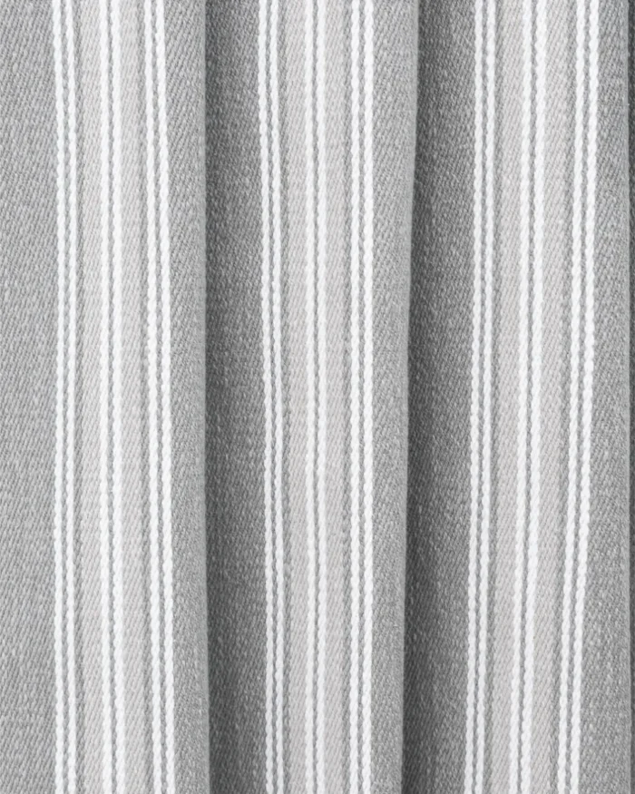 Country Stripes - Broad Gray Custom Curtains - Image 4