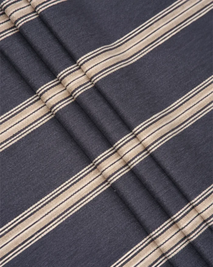 Country Stripes - Midnight Roman Shades - Image 2