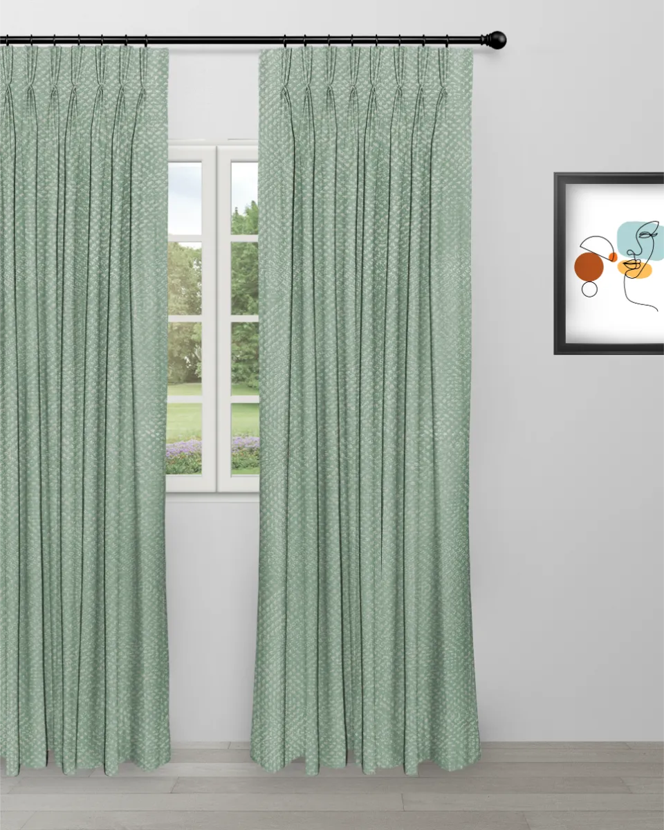 Cypress- Seafoam Curtain `